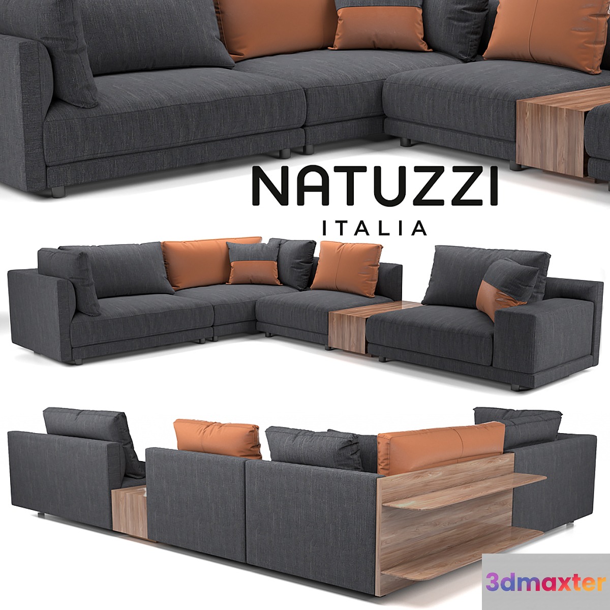 Natuzzi Melpot sectional №2 3D Max