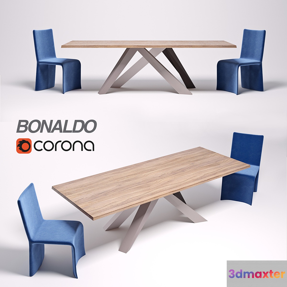 Table Bonaldo Big Table chair Bonaldo Ketch Dining Chair 3D Max