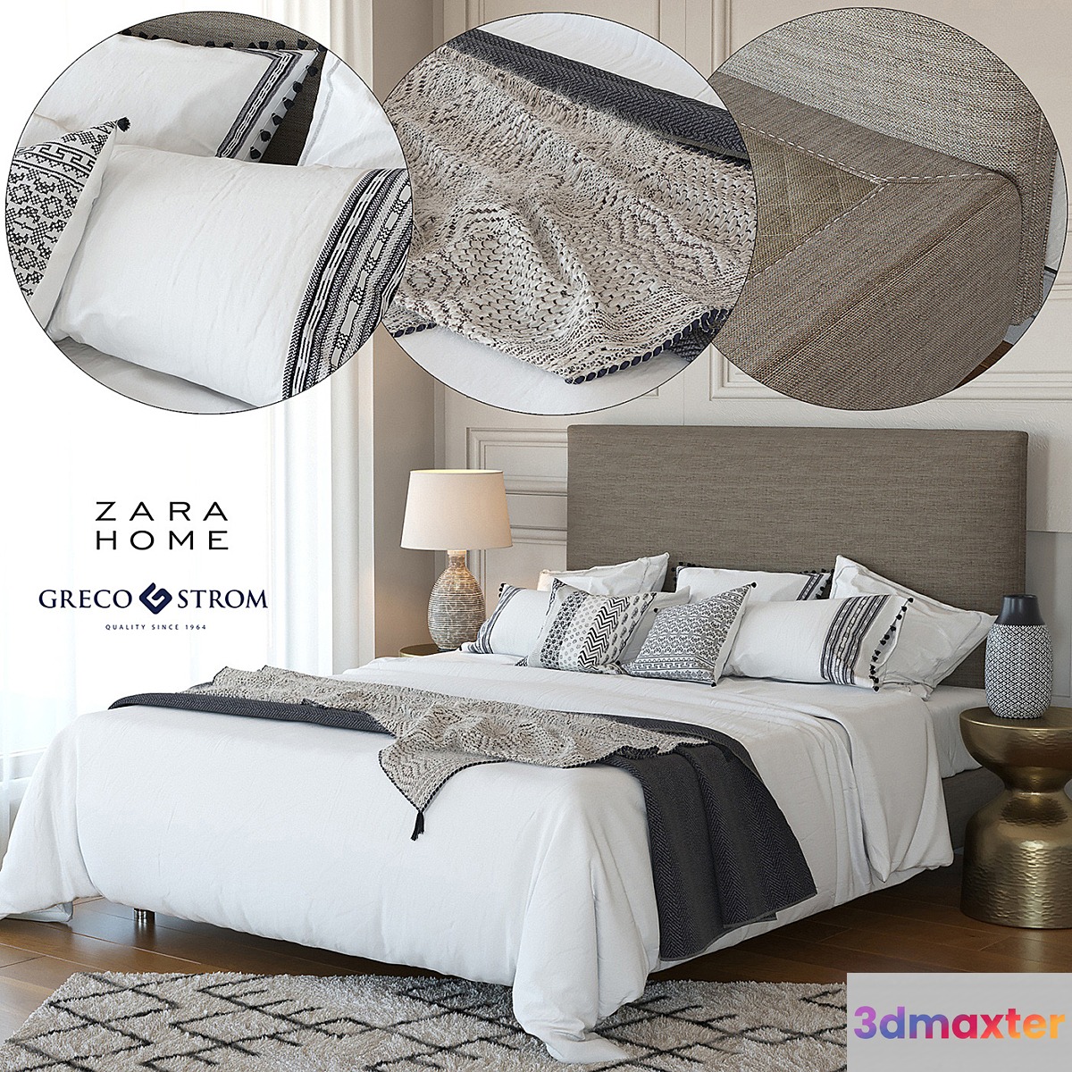 Zara Home Linen Collection Bedding + Greco Strom Bed # 7 - No.4