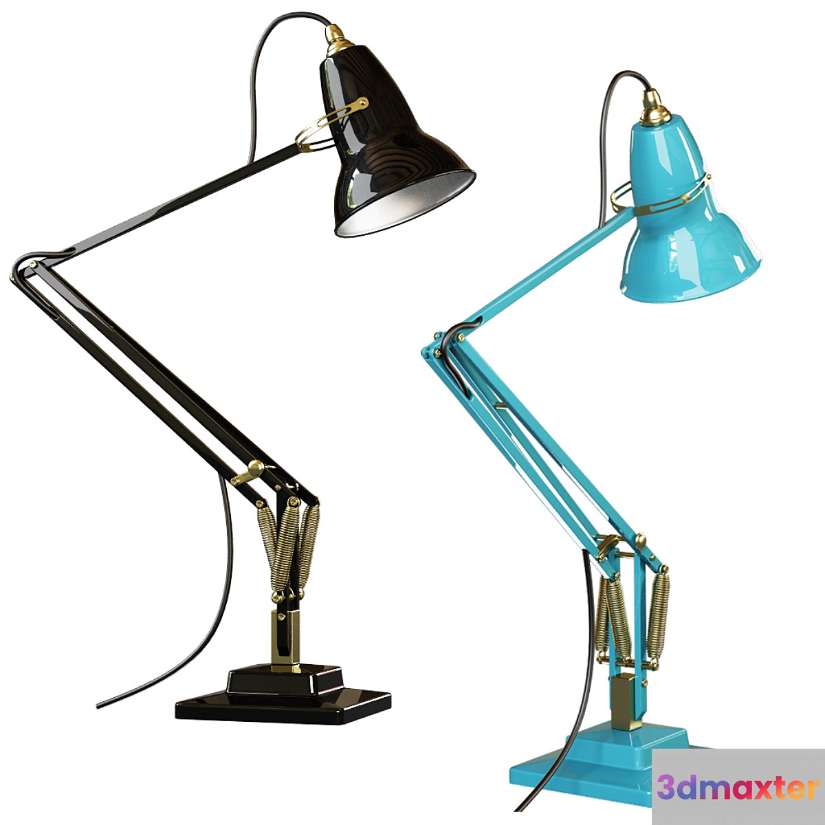 Anglepoise ORIGINAL 1227 ™ BRASS DESK LAMP 3D Max