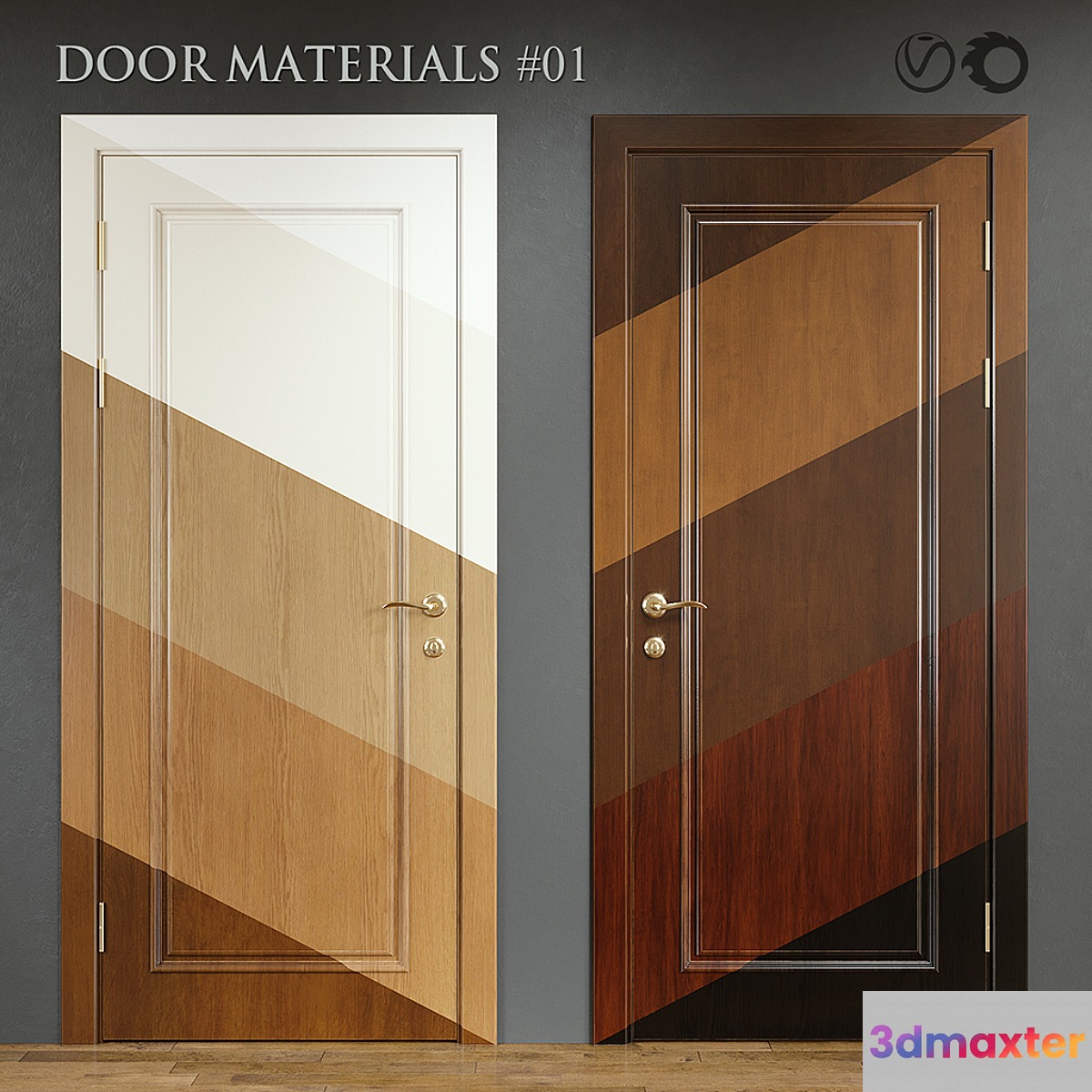 DOOR MATERIALS # 01 3D Max