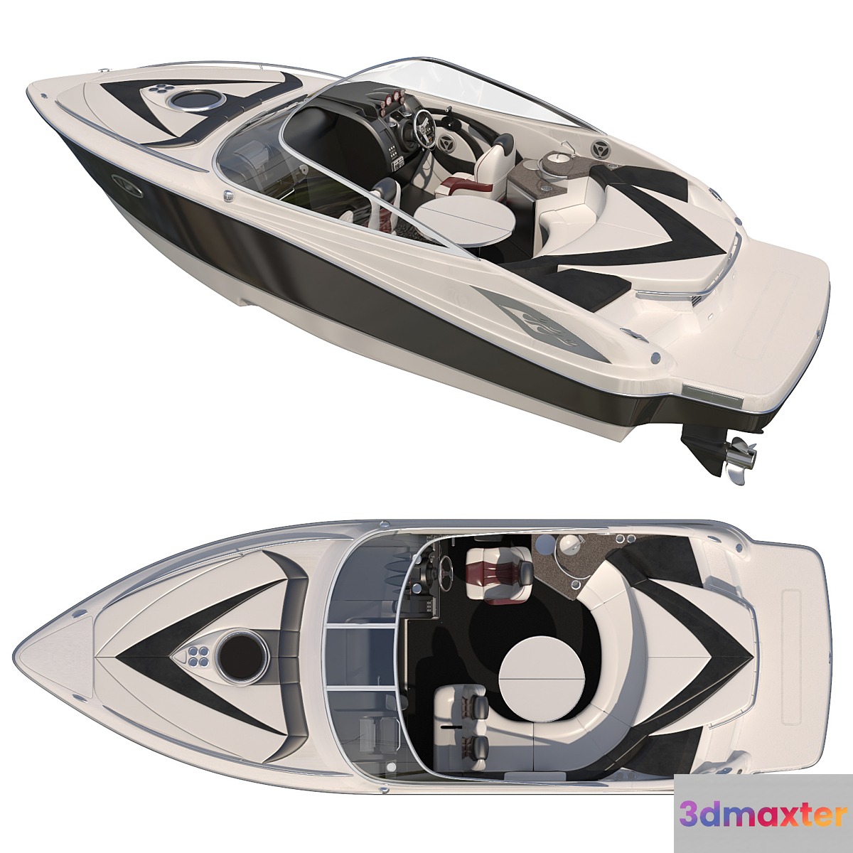 Sea boat 24 ft. 3D Max