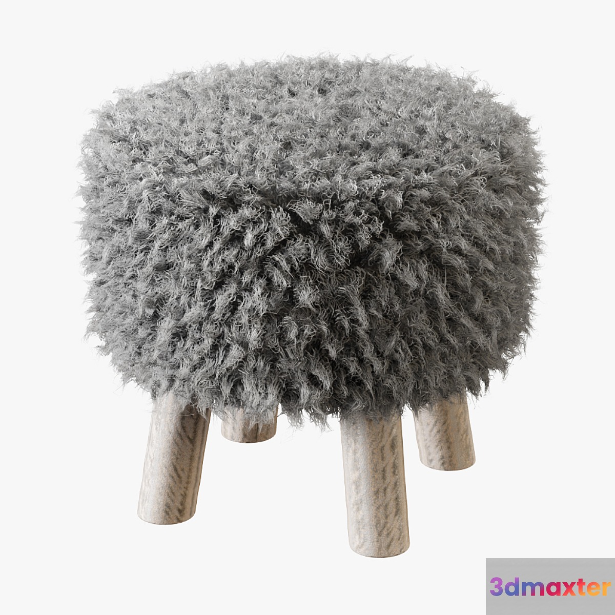 Luxury Gotland sheepskin stool