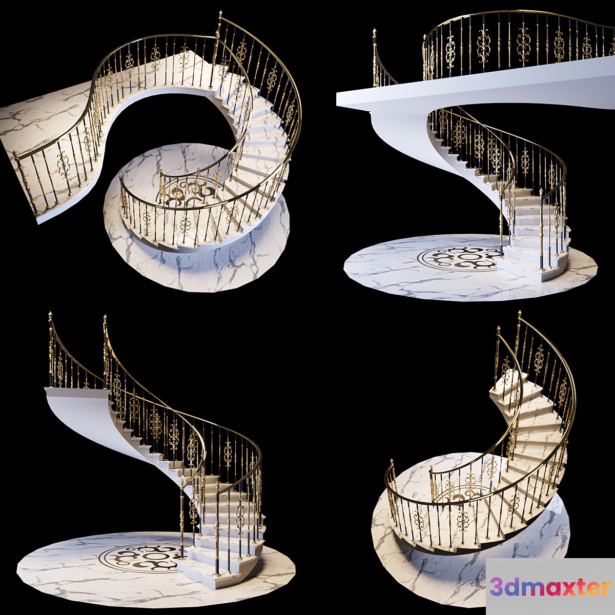 Staircase with handrails - No.2