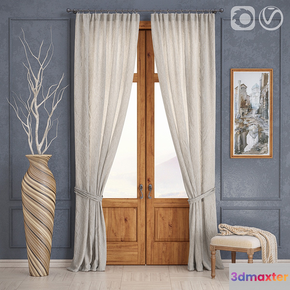 Interior set 01 3D Max
