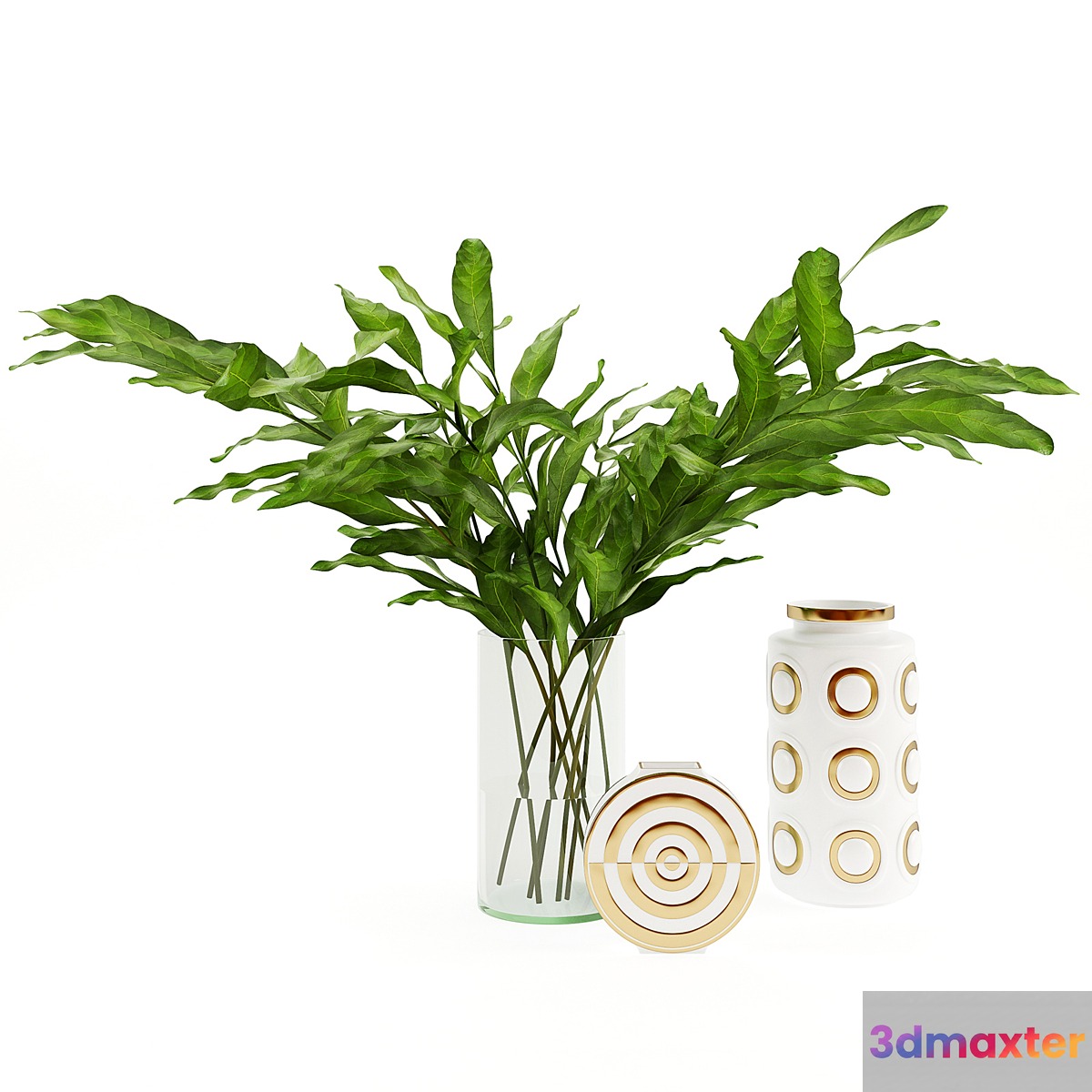 Decorative set with branches 3D Max