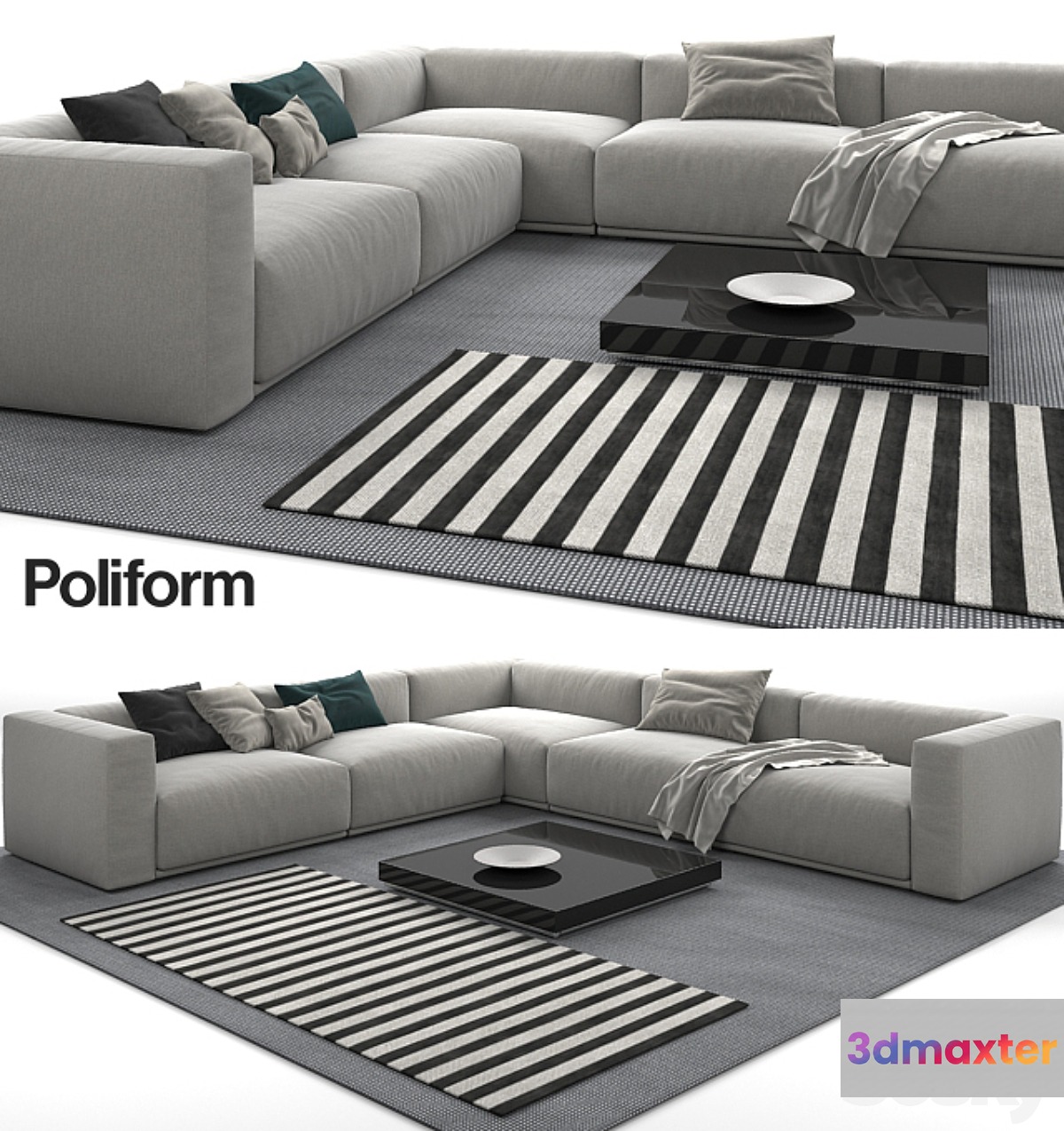 Sofa Poliform Bolton 3D Max