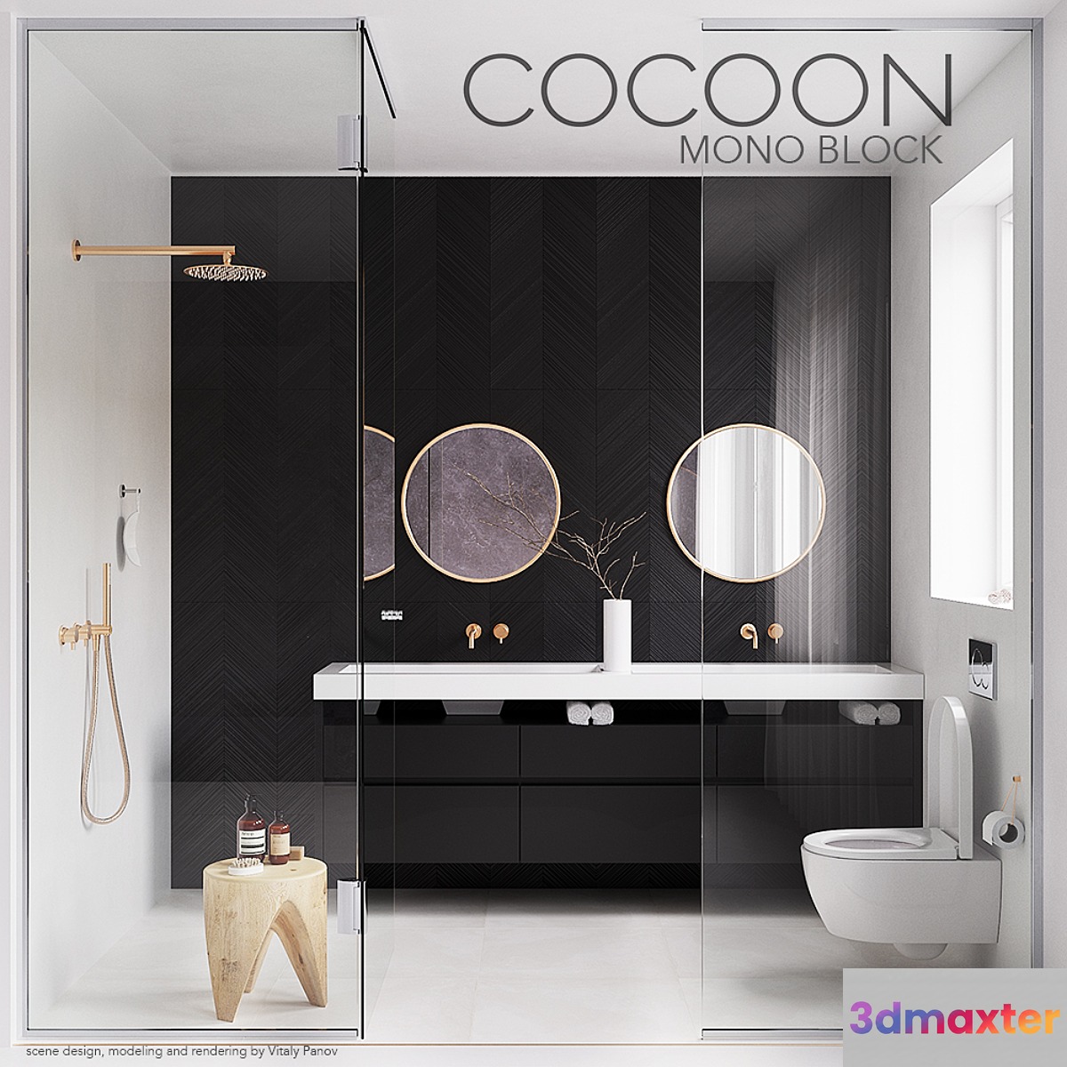 COCOON MONO BLOCK (corona PBR vray GGX)