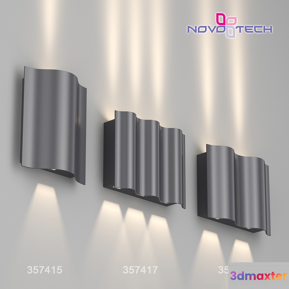 Landscaped LED Wall Lights 357415 357416 357417 KAIMAS