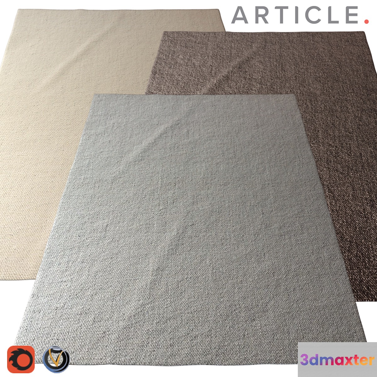 Carpet Article (Texa) 2400х3000 (3 colors) 3D Max