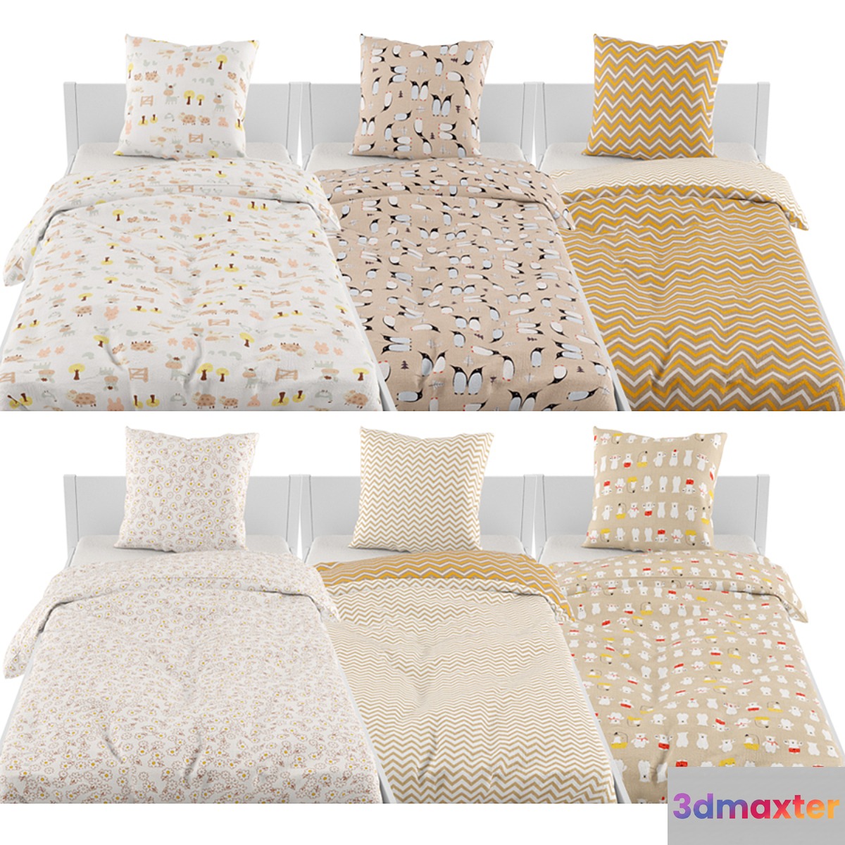 Bed linen 06 3D Max