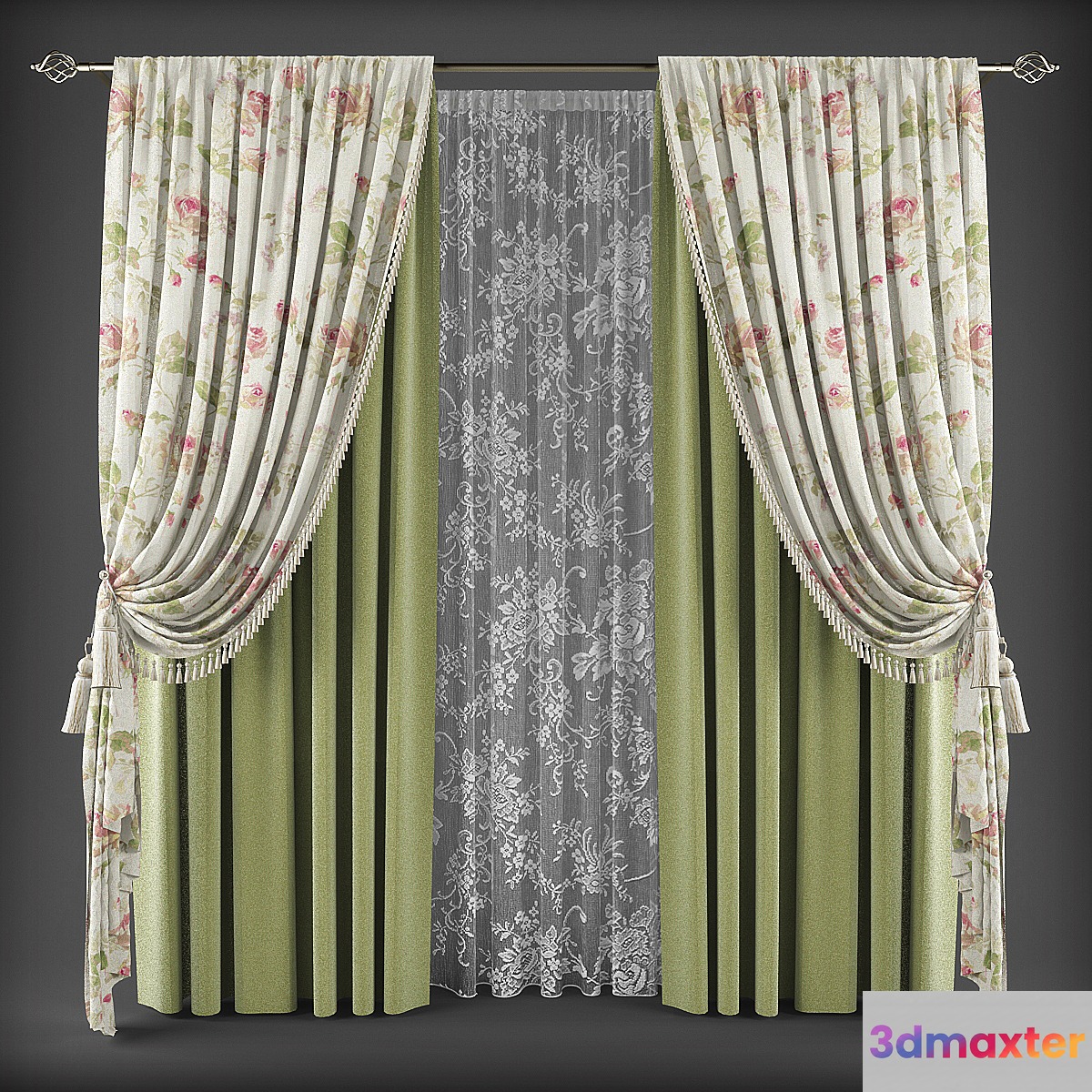 Curtains347 3D Max