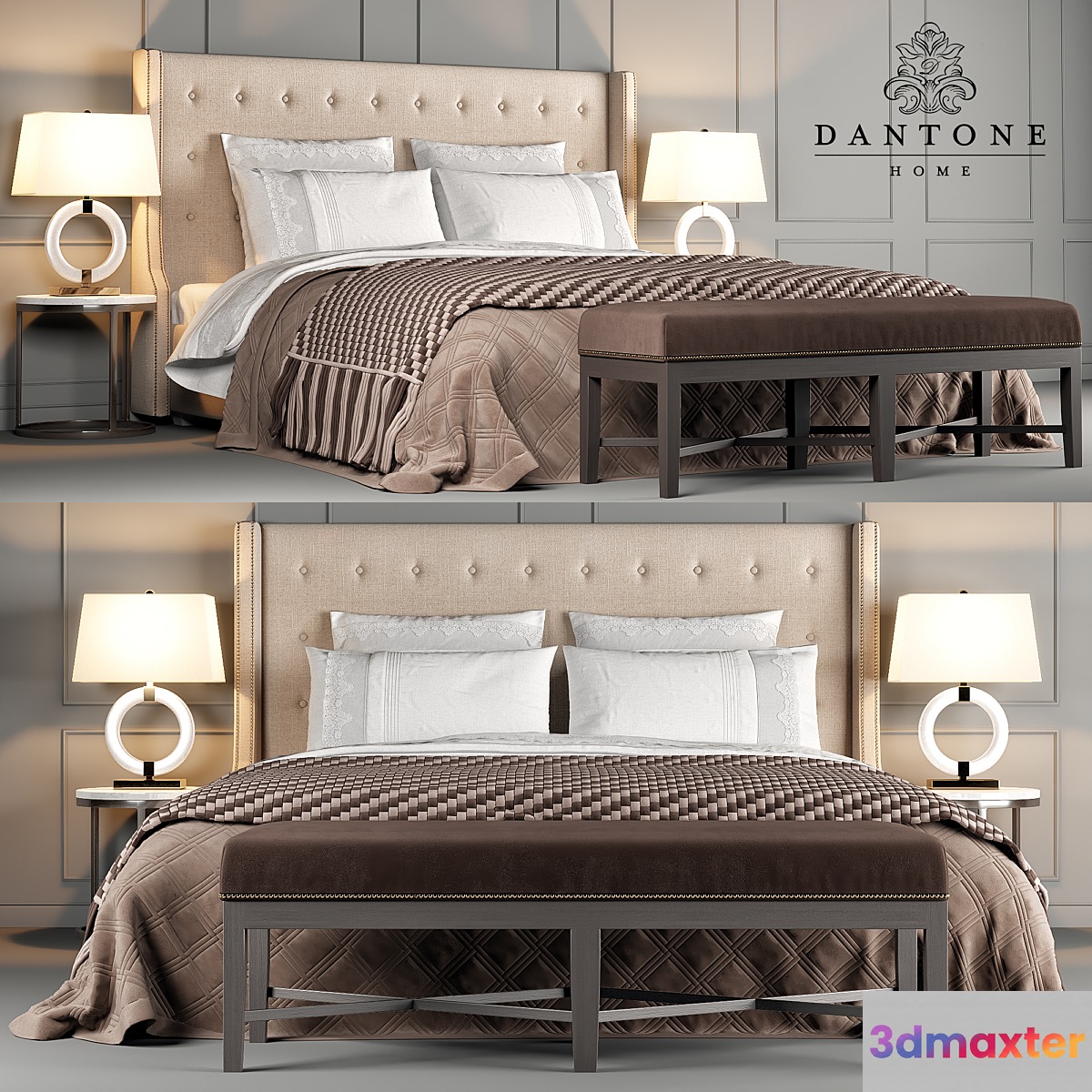 Dantone Home Bed Jarrow Buttons