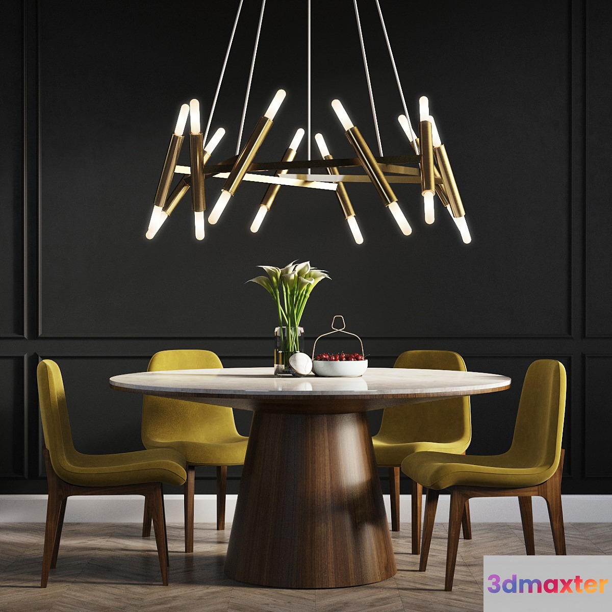 Dinning Set 01 3D Max