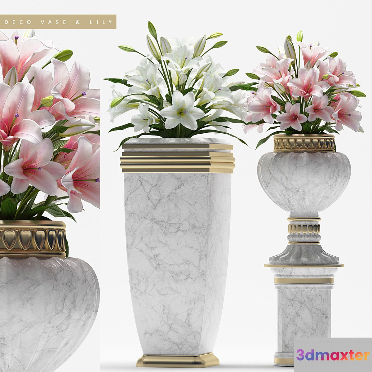 DECO VASE & LILY - No.3