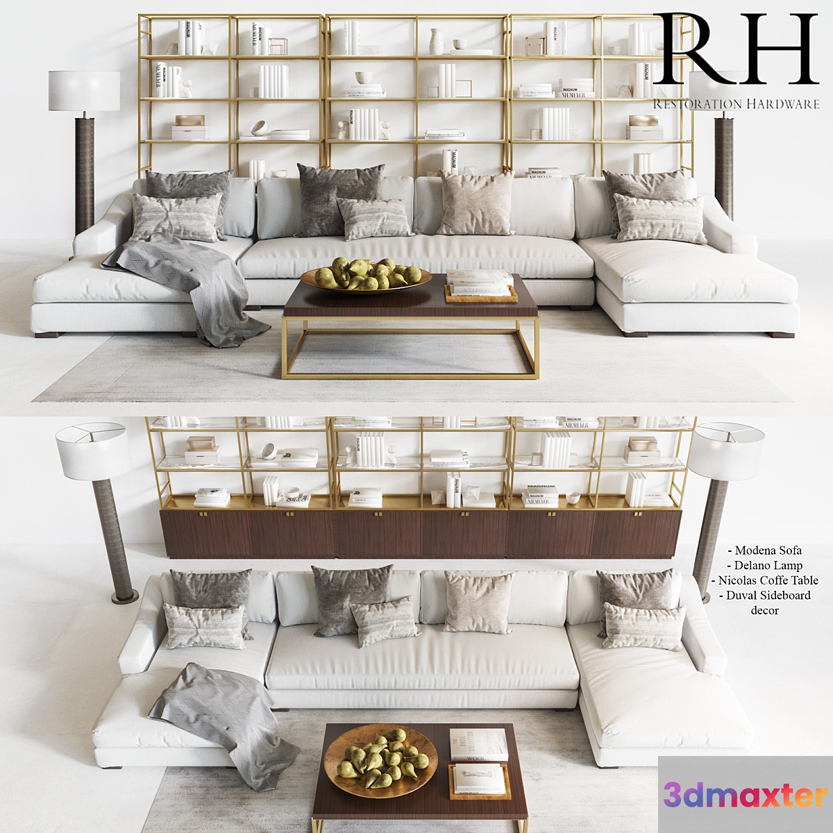 Restoration Hardware Modern - No.2 3D Max