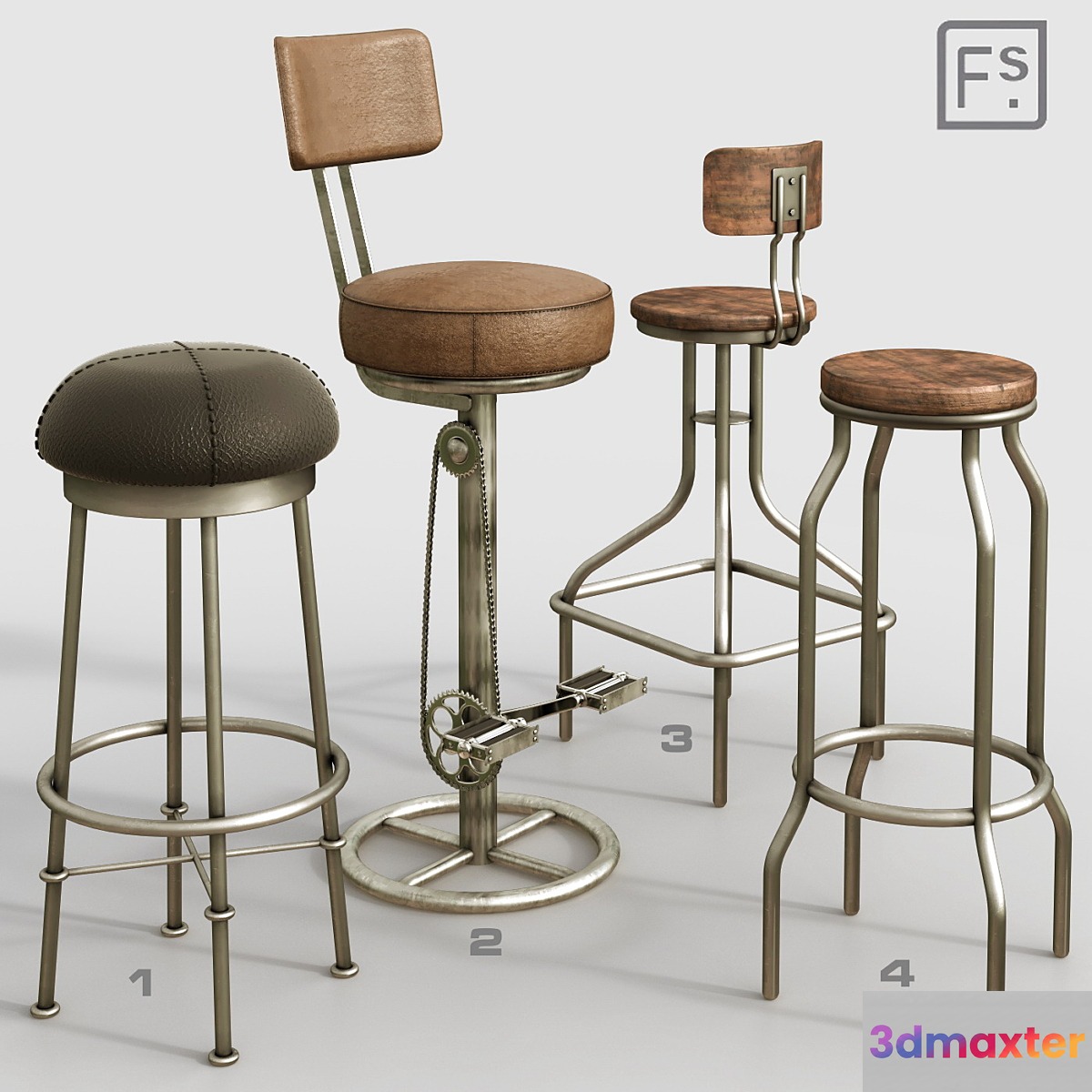 Francisco Segarra: BAR set 3 3D Max
