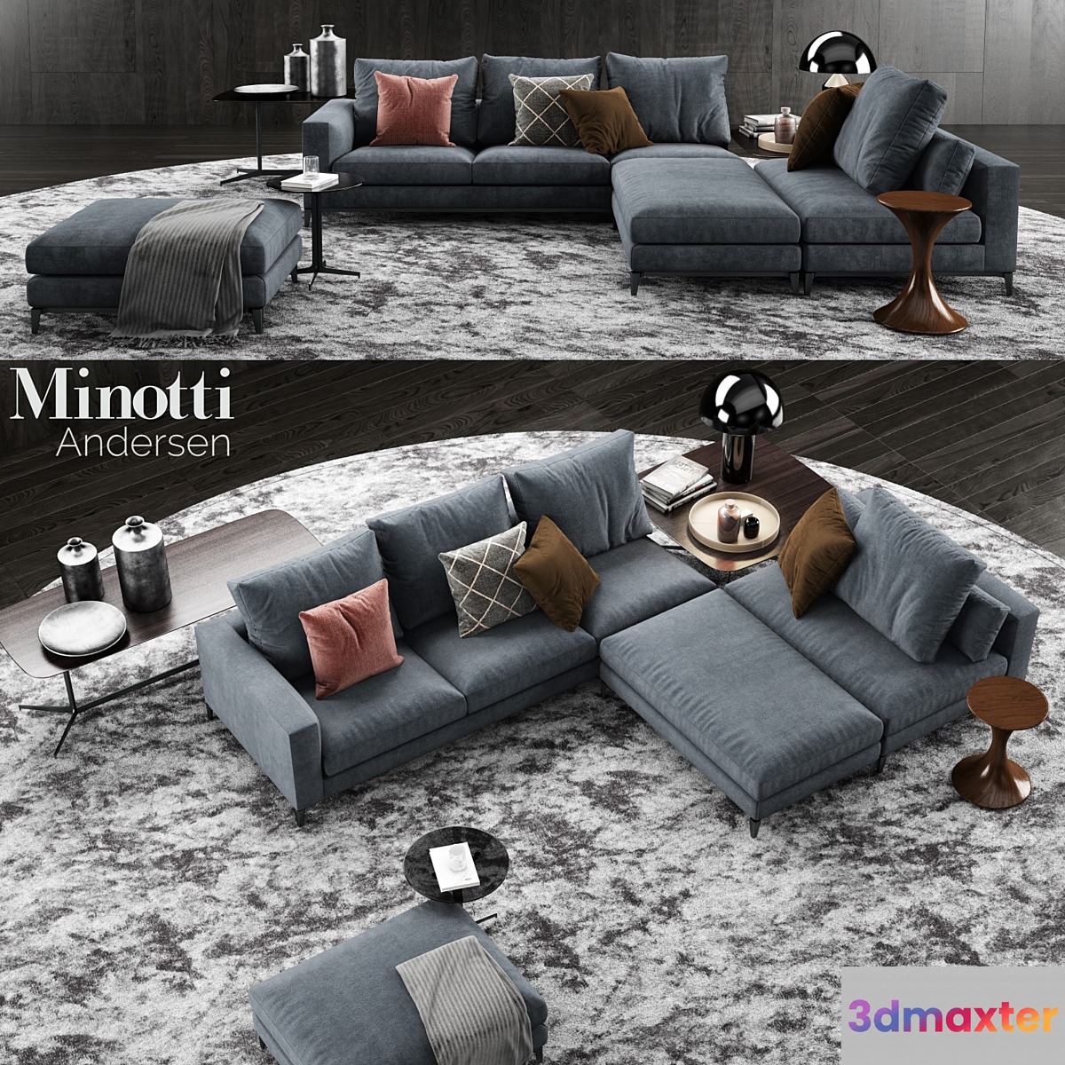 Minotti Andersen Sofa 2 3D Max
