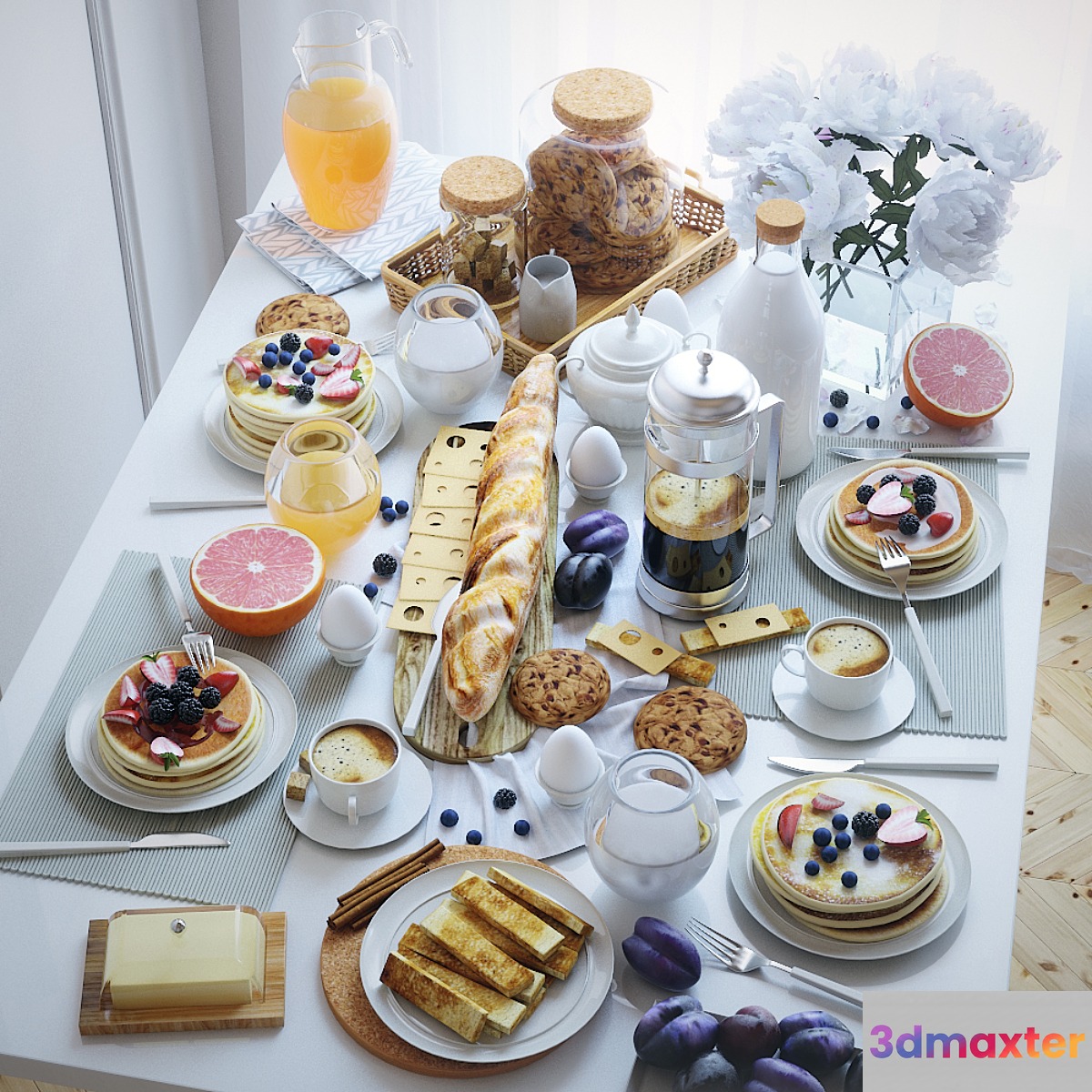 Table setting 21. Breakfast -1