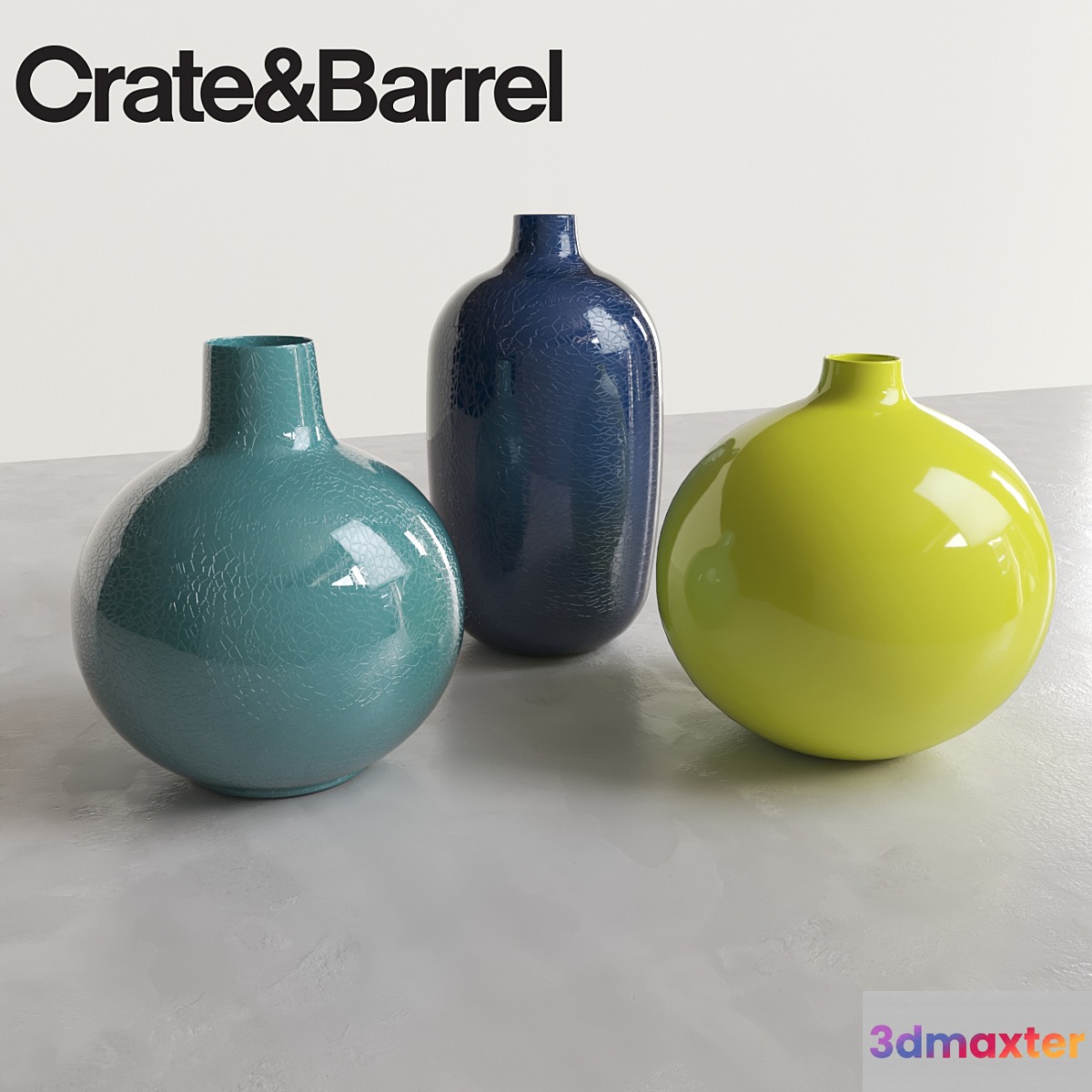 Perry Vases by Crate & Barrel 3D Max