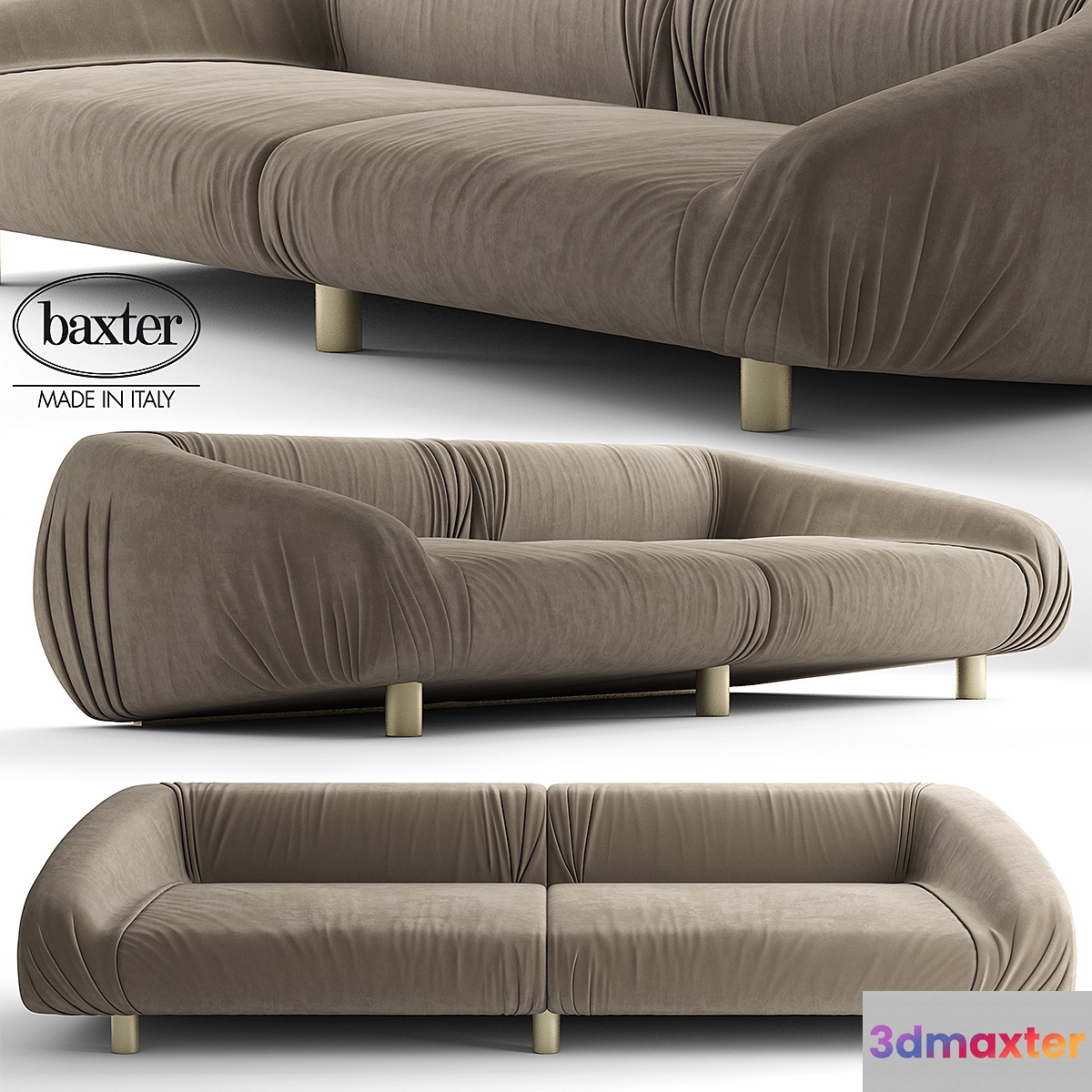 baxter fold sofa 3D Max