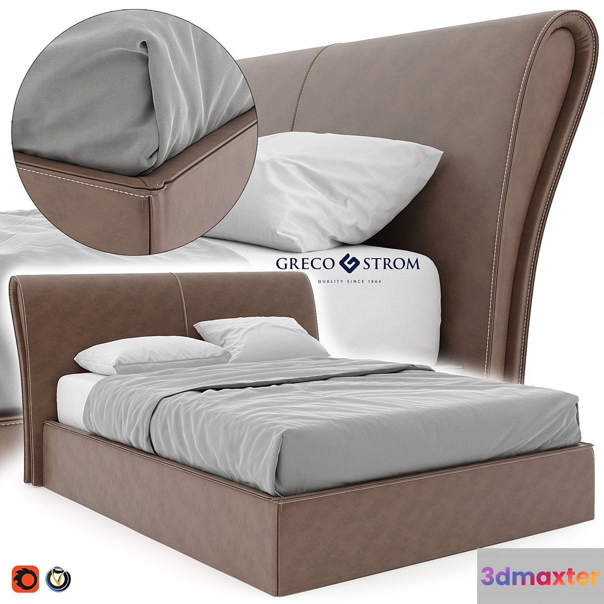 LOOP bed by Greco Strom 3D Max