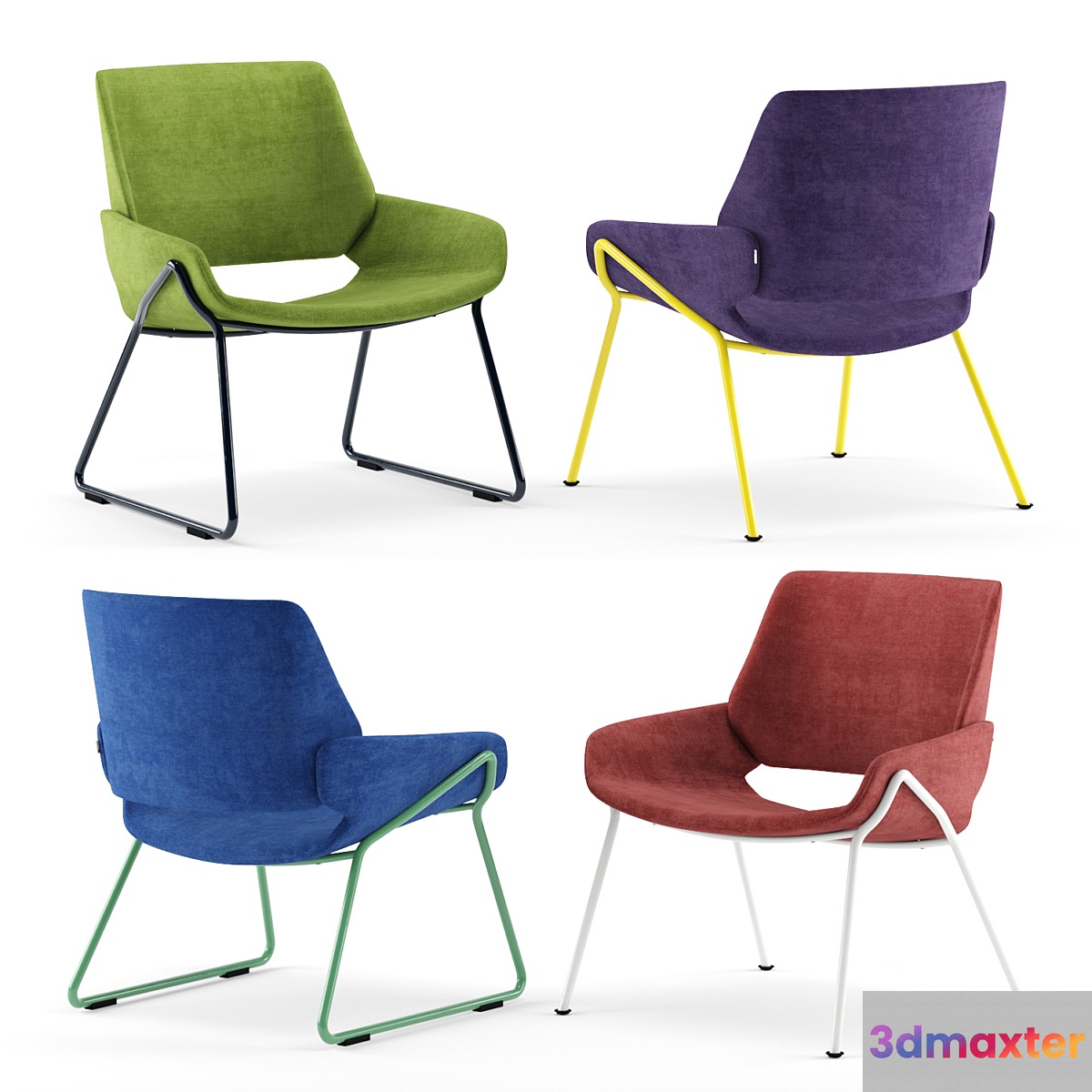 PROSTORIA Monk Easy Chair metal By Grupa 3D Max