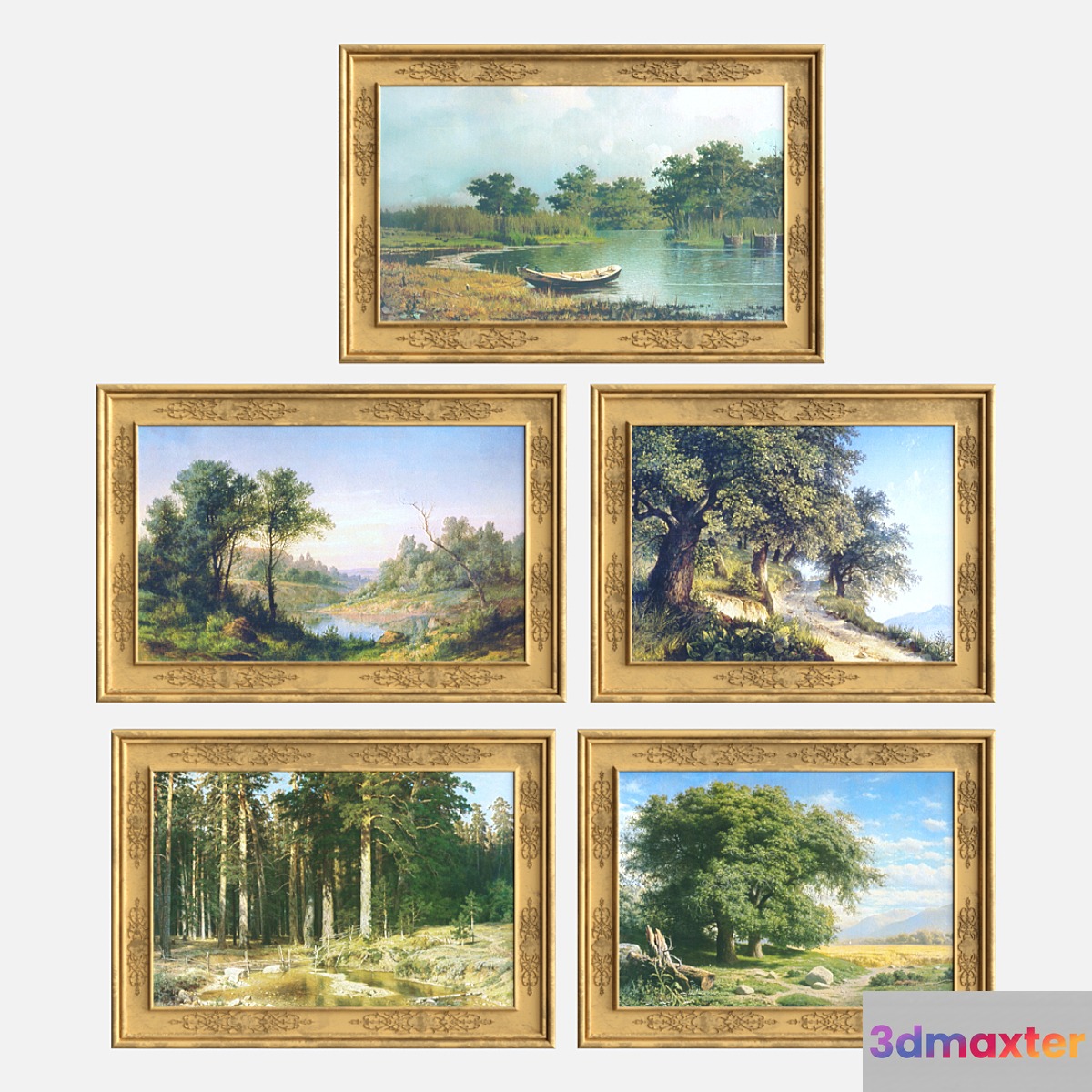 Fresco affrezki classic landscape 26-30 3D Max
