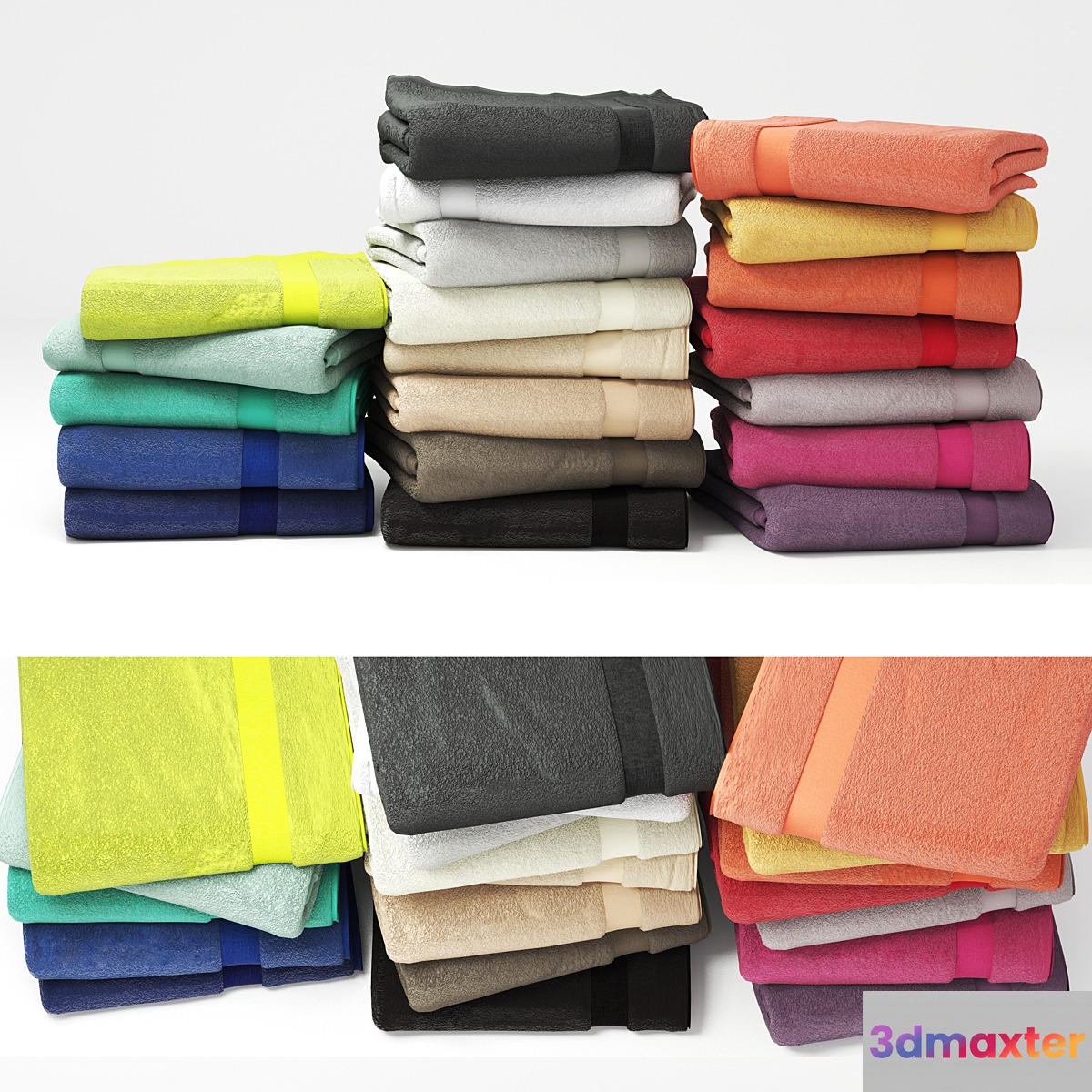 Set of colorful towels 2