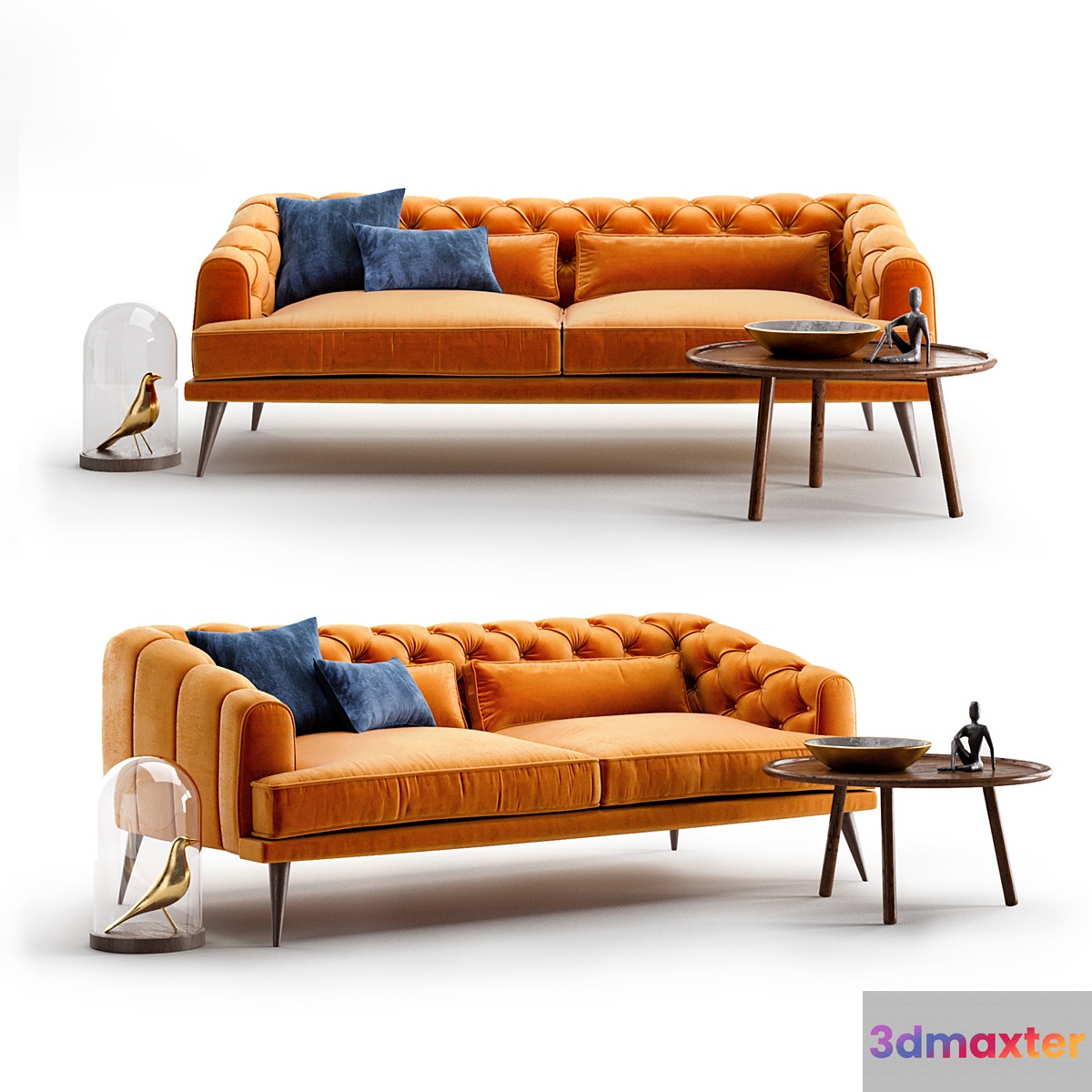 EARL GREY Modern Chesterfield Sofa set