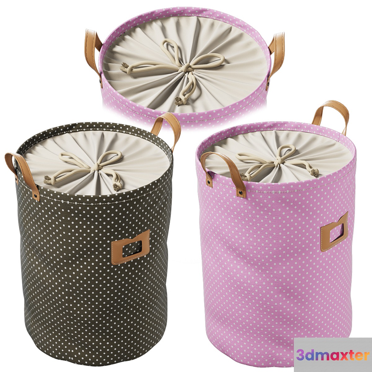 DOKEHOM Large Laundry Basket 3D Max