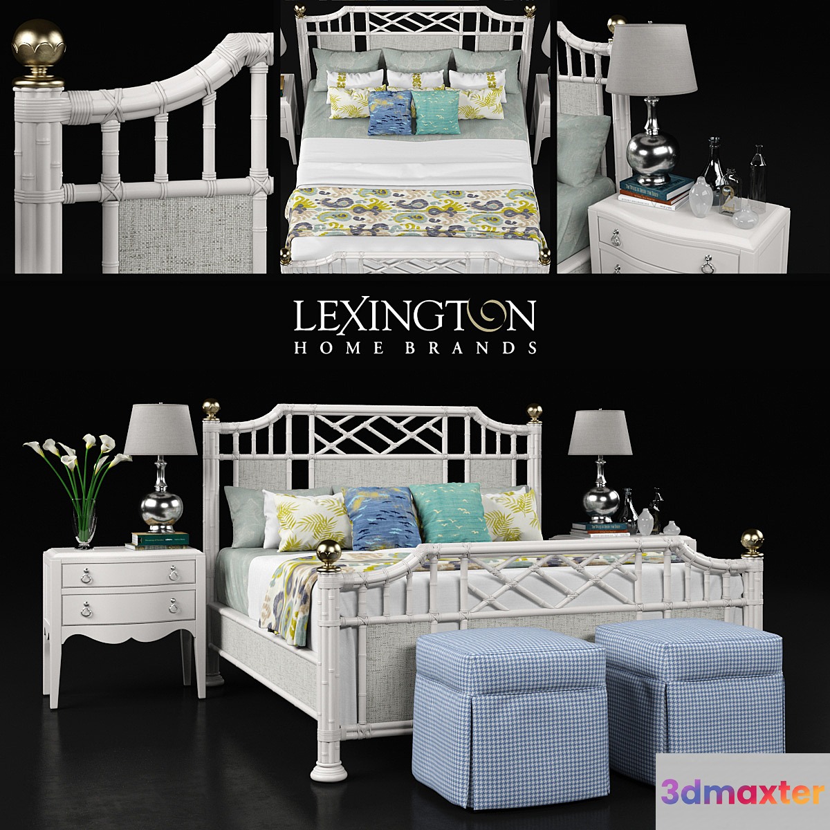 LEXINGTON | Pritchards Bay Panel Bed 3D Max