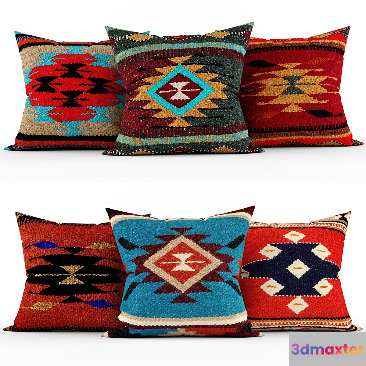 Decorative pillows 3D Max