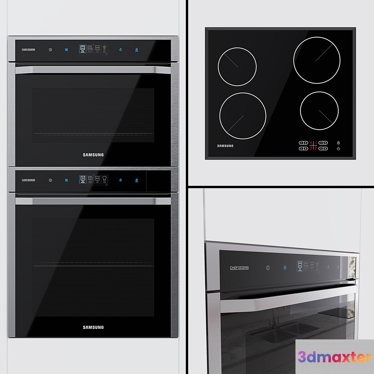 Samsung Chef Collection - oven NV73J9770RS compact oven NQ50J9530BS and hob C61R1AAMST