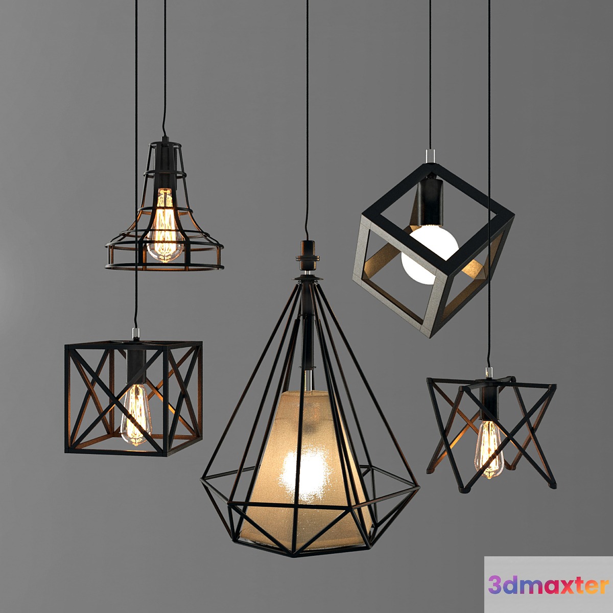 Nordic retro wrought iron industrial Chandelier part-2