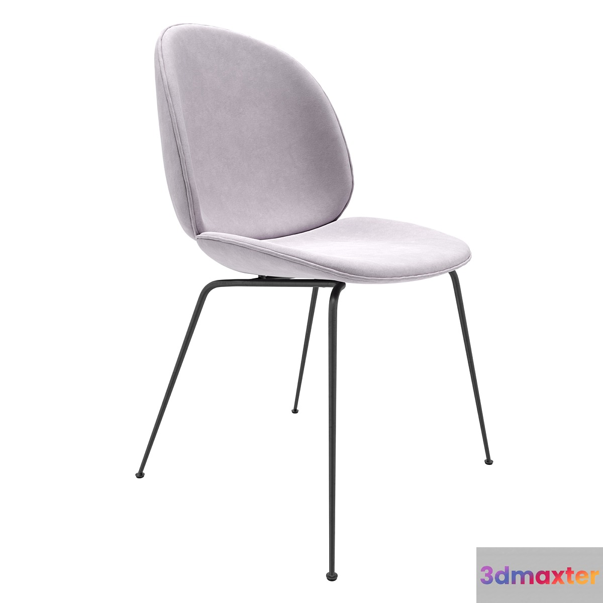 Gubi Beetle Dining Chair Velvet (Fully Upholstered Conic base)