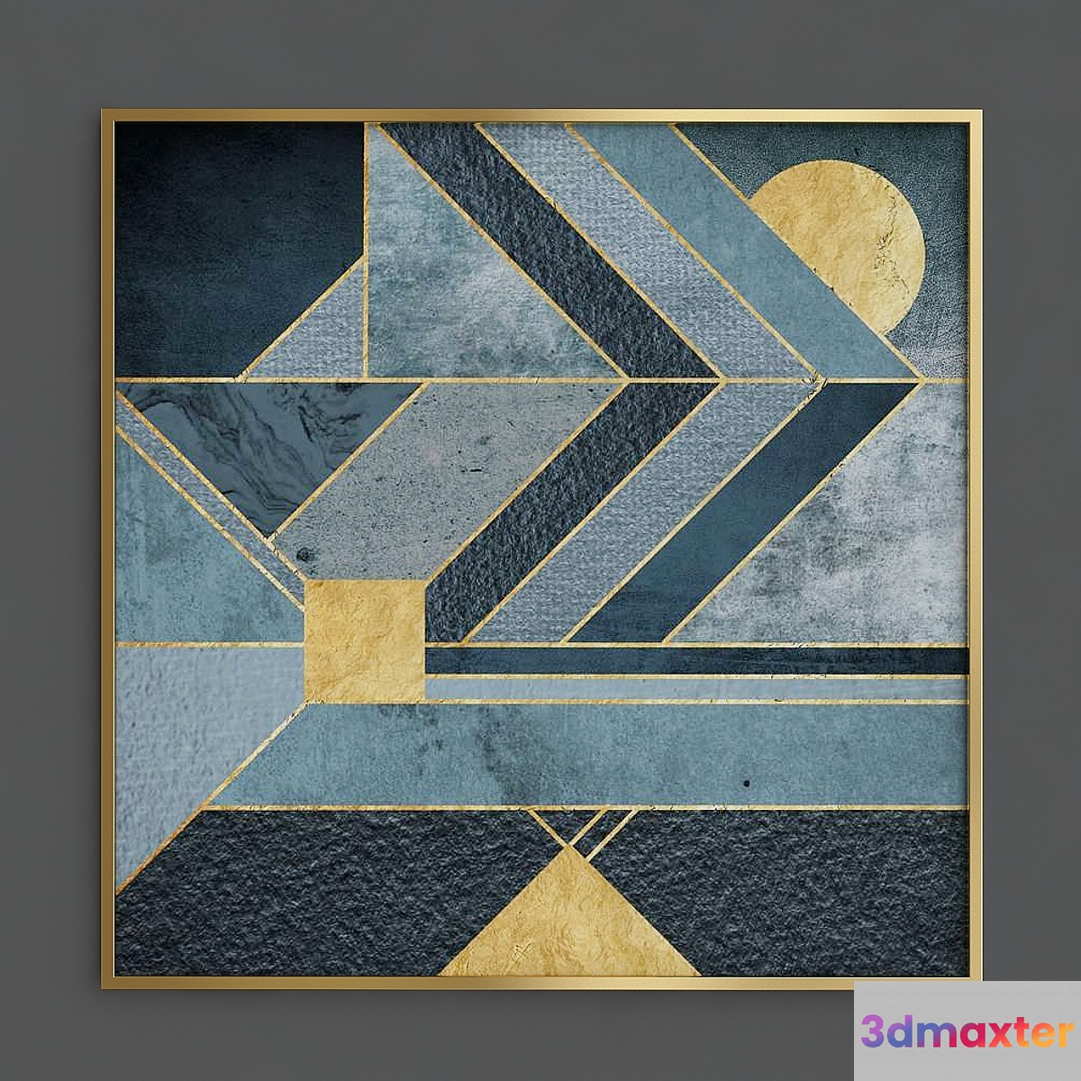 Nordic geometric wall art 3D Max