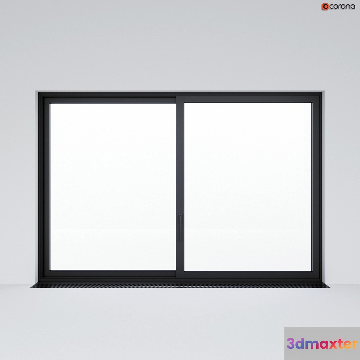 Sliding window (door) 3 3D Max