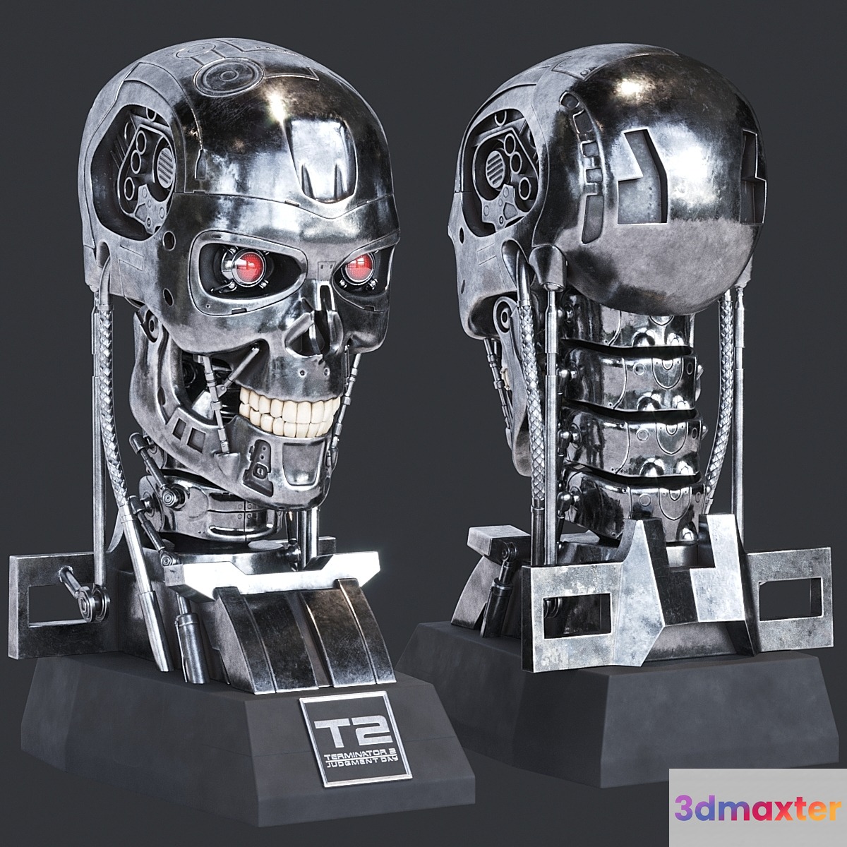 Terminator 2 Bust 3D Max