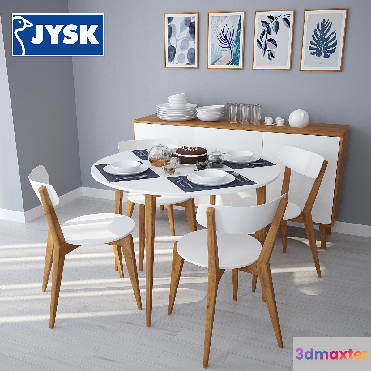 Jysk dinner set one 3D Max