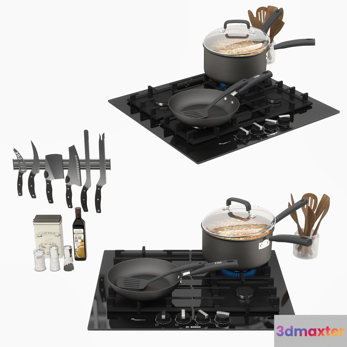 Kitchen Set 02 3D Max