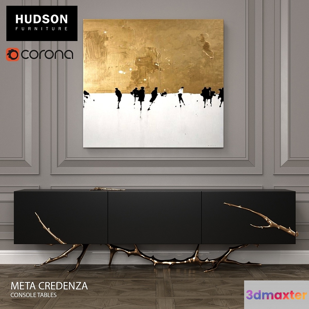 Hudson Meta Credenza - No.2 3D Max