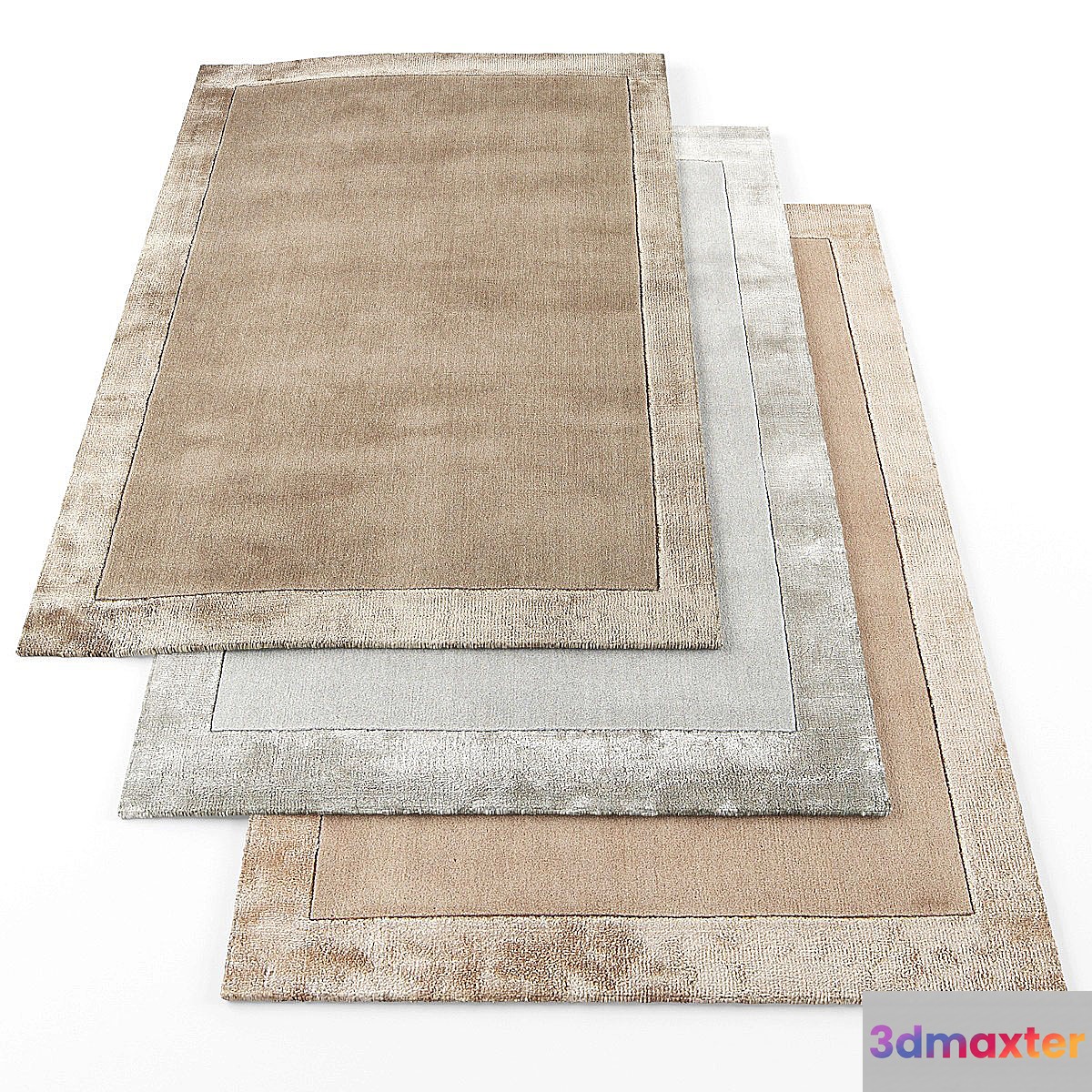 Asiatic ascot rugs 3D Max