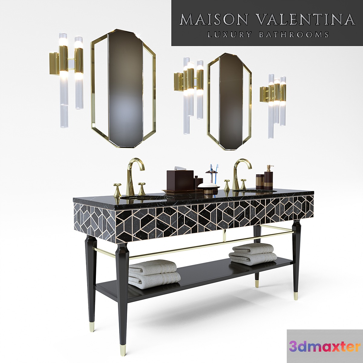 Totroise washbasin 3D Max