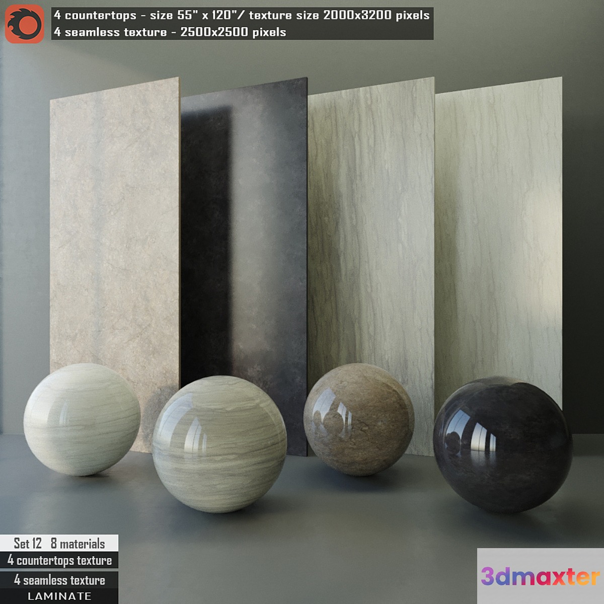 Laminate countertops & Seamless texture Set 12