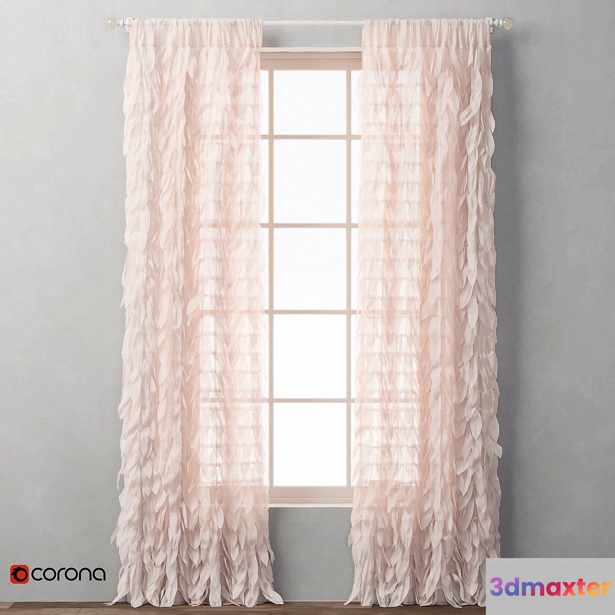 RH _ CASCADING TULLE DRAPERY PANEL_1