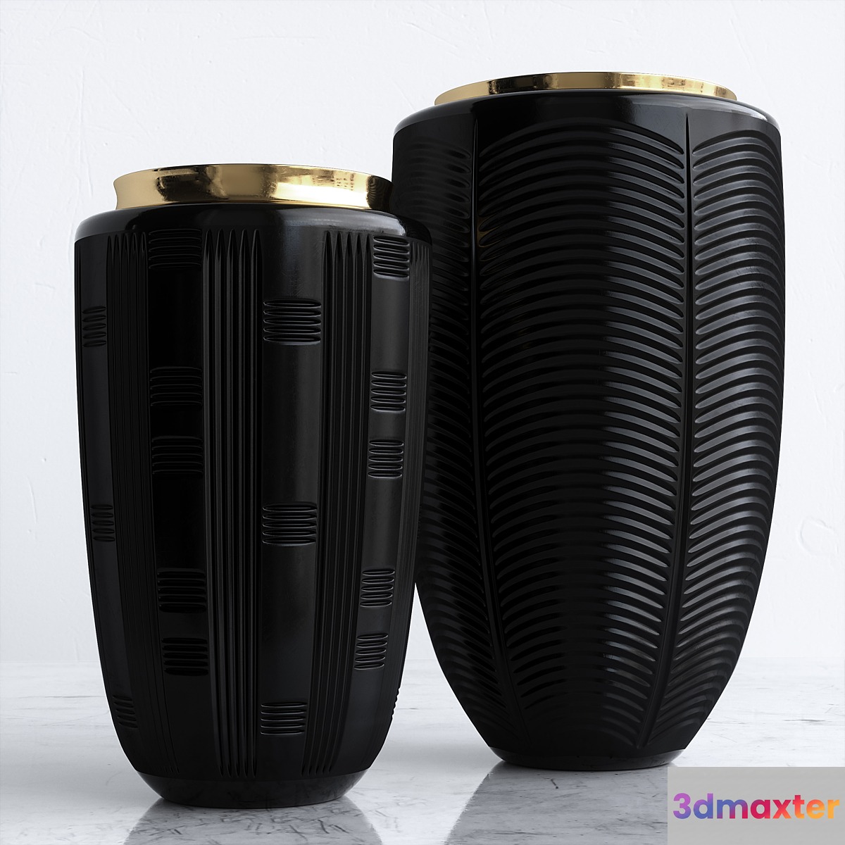 VISTA ALEGRE JET BLACK CASE WITH VASE - No.2