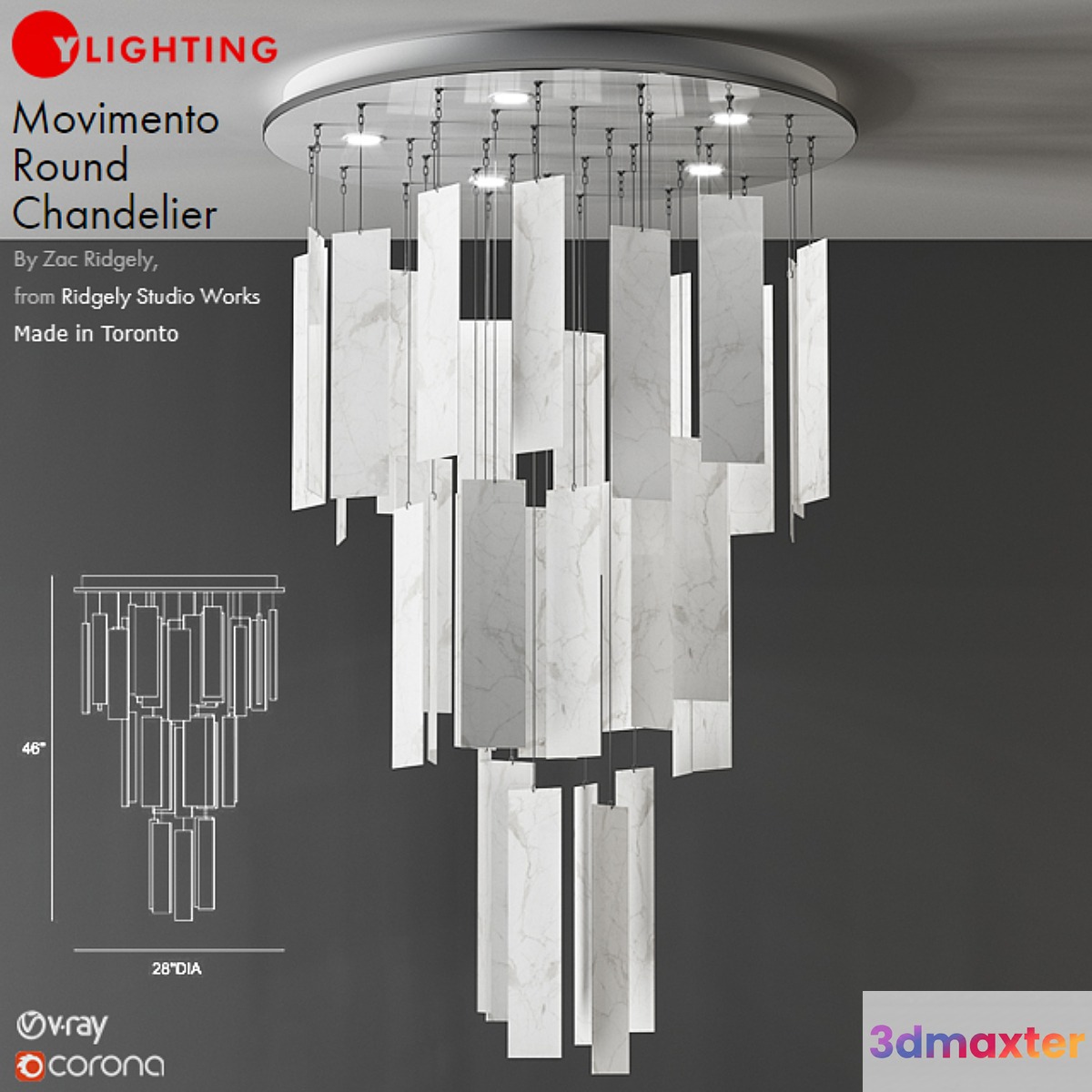 Movimento Round Chandelier
