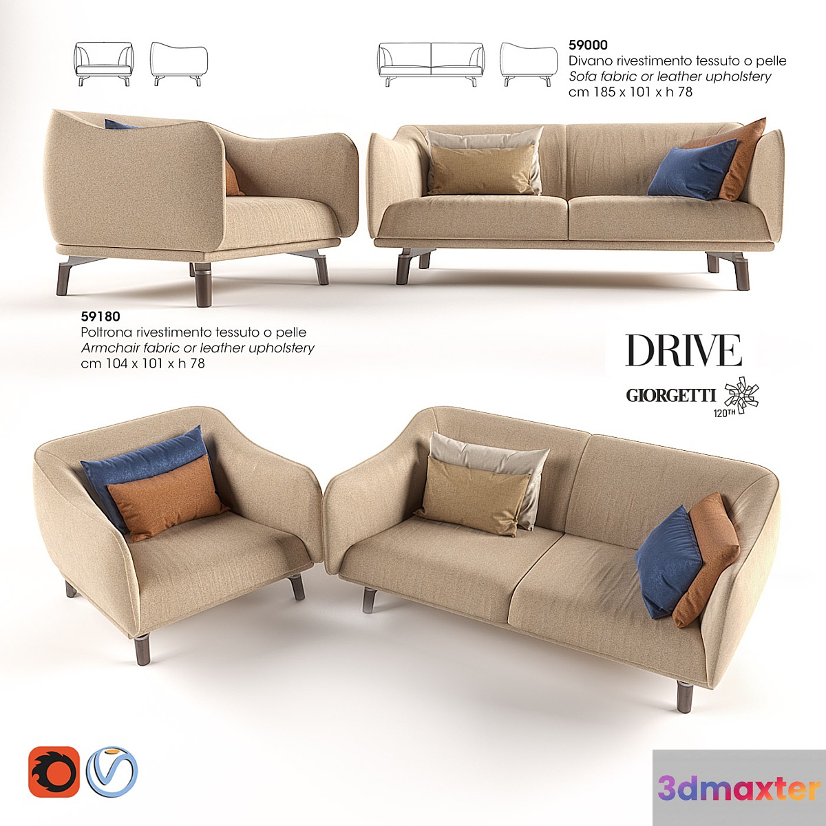 Giorgetti_Drive 3D Max