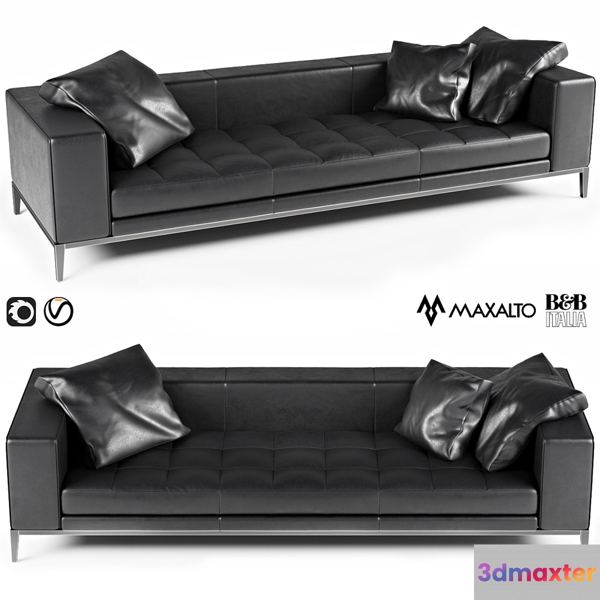 Sofa B & B Italia Maxalto Simplex 3D Max